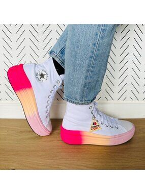 Converse Chuck Taylor Move Platform Ombre Sz 4.5 Big Kids Shoes Sneakers A07372C